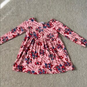 Hanna Andersson Pink Floral Kids Dress size 5t excellent condition